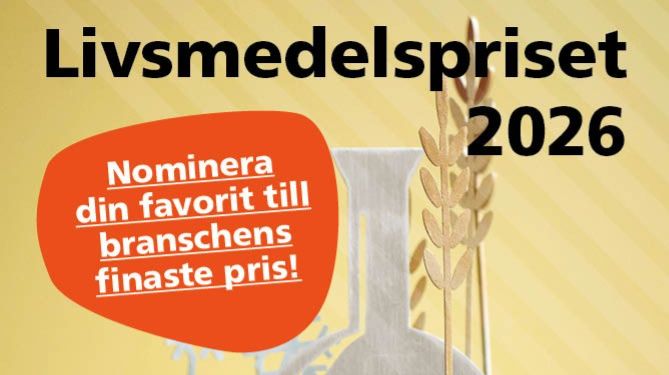 Nominera till Livsmedelspriset 2026 
